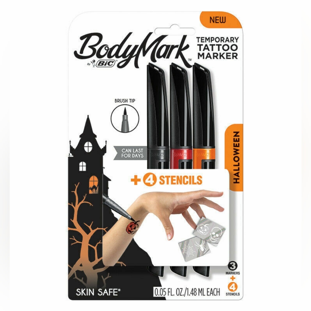BodyMark Halloween Tattoo Marker Set (NEW)